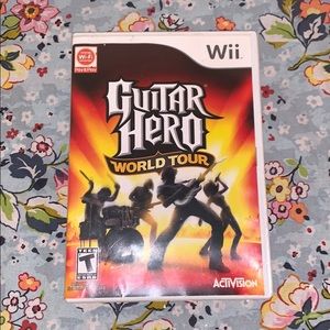 Wii Guitar Hero world tour